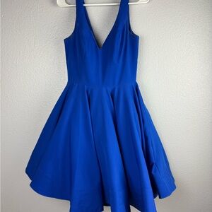Mac Duggal Leena Blue Flare Dress